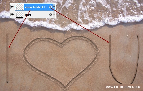 Create A Love Message On The Sand