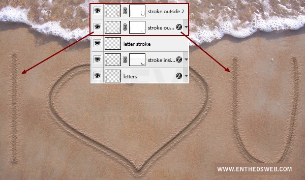 Create A Love Message On The Sand