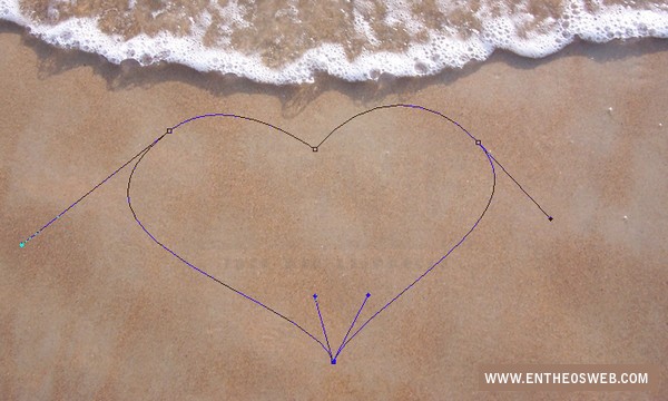 Create A Love Message On The Sand