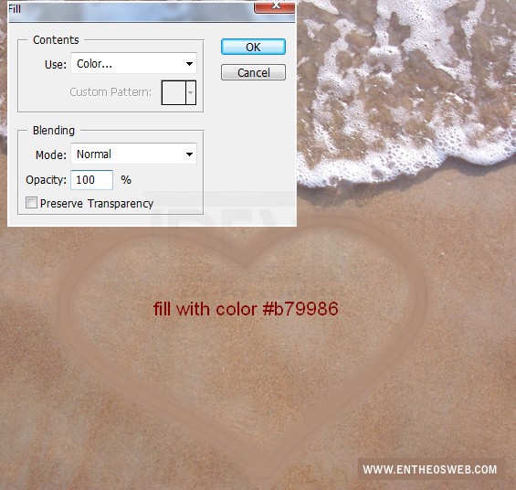 Create A Love Message On The Sand