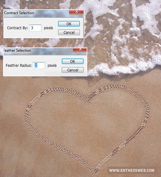 Create A Love Message On The Sand