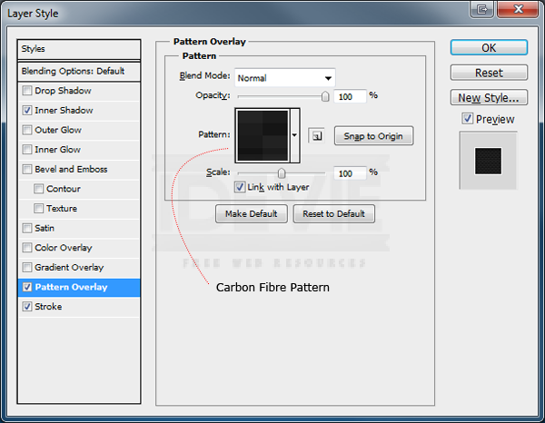 Learn How To Create A Metallic Carbon Fibre Icon