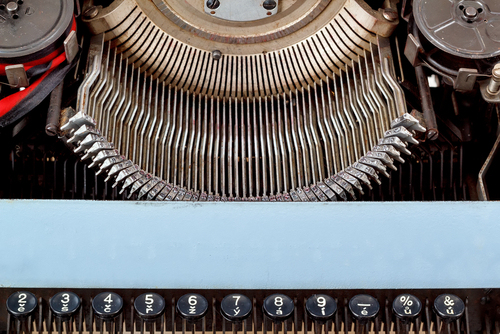 Retro typewriter 