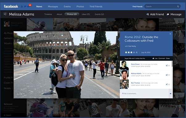 Facebook - New Look & Concept by Fred Nerby