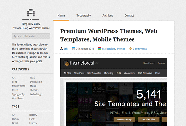 A WordPress Theme