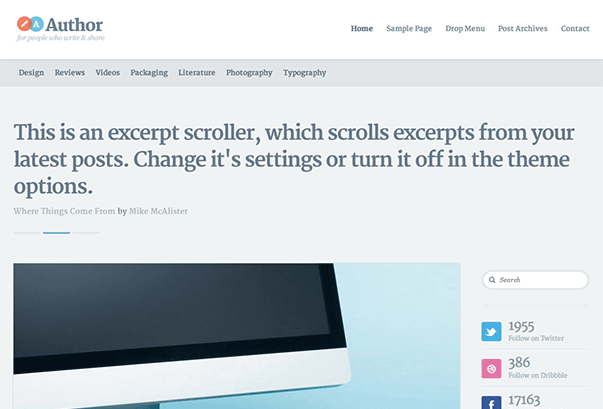 Author WordPress Theme