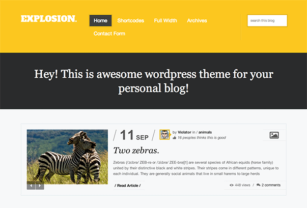 Explosion WordPress Theme