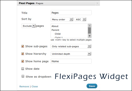 FlexiPages Widget