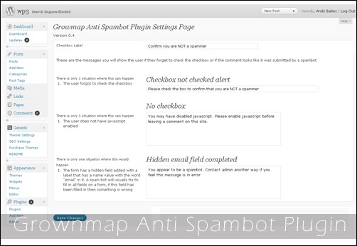 Grownmap Anti Spambot Plugin