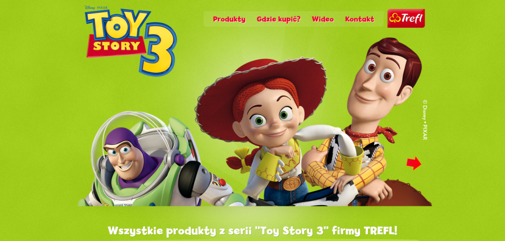 Gry planszowe, przestrzenne, puzzle, gry karciane Toy Story  - Fresh Examples of HTML5 Websites