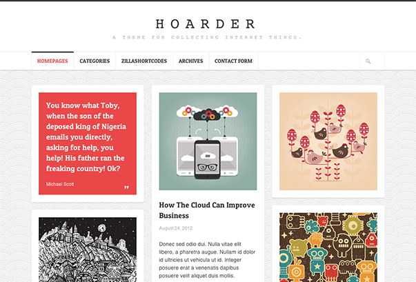 Hoarder WordPress Theme
