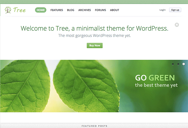 Tree WordPress Theme