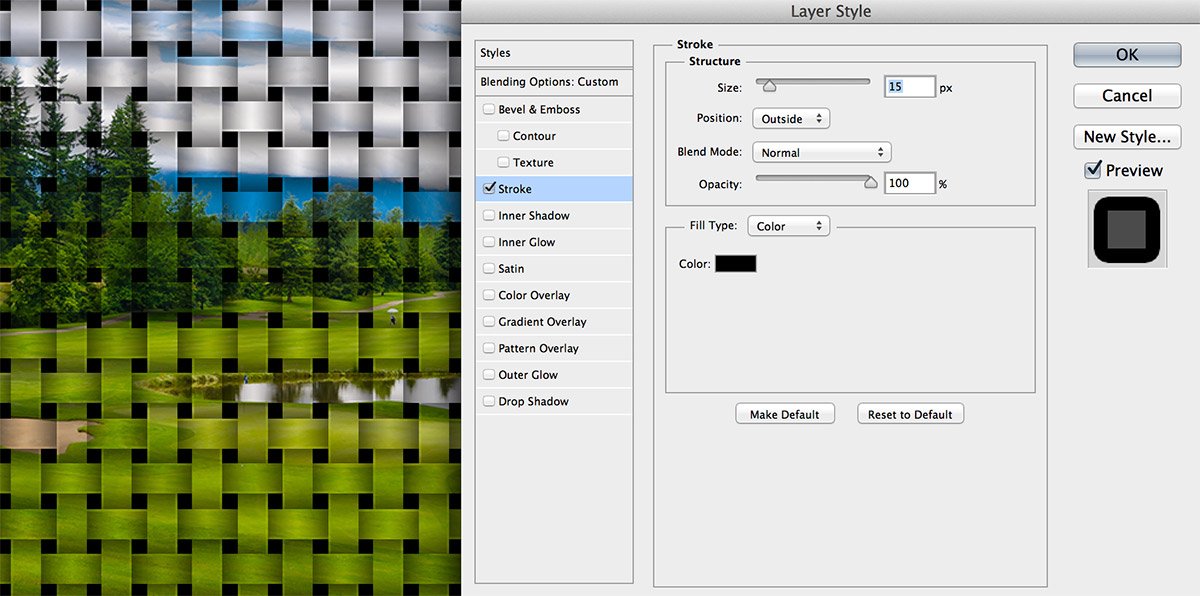 Interweaving Effect in Photoshop CS6