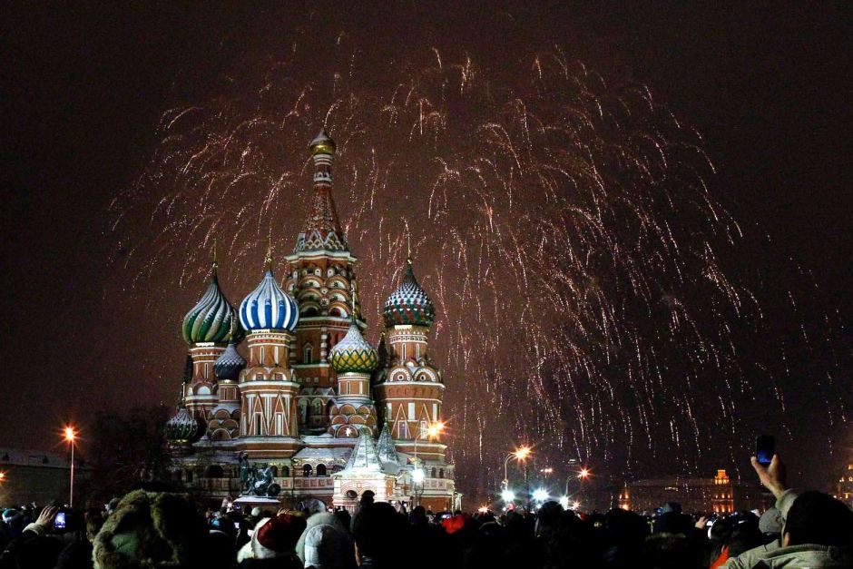 moscow new year fireworks 2013