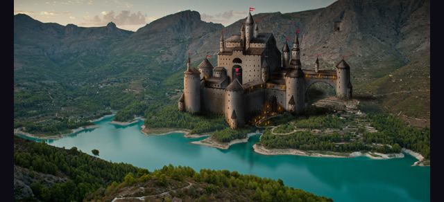 Paint a Castle in Photoshop - Best Photoshop Tutorials from 2012