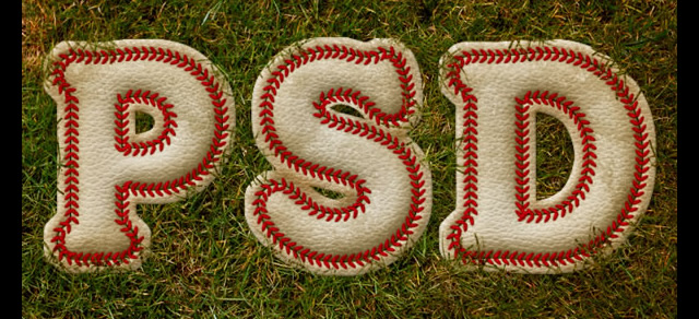 Baseball-Inspired Text Effect - Best Photoshop Tutorials from 2012