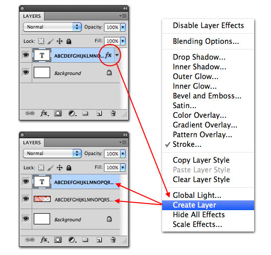 Create a layer from the stroke