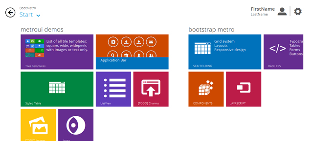 BootMetro - Windows 8 MetroUI style