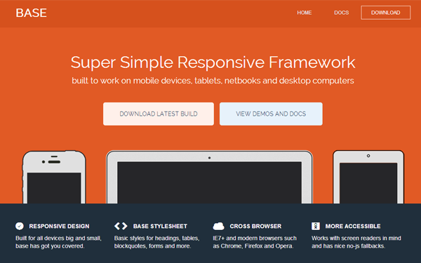 CSS framework for basic responsive website layouts