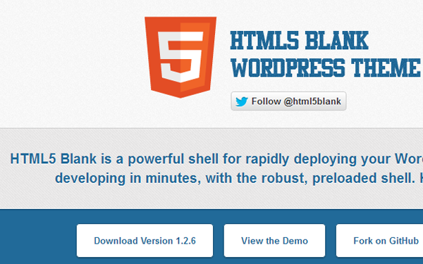 HTML5 Blank for WordPress free theme
