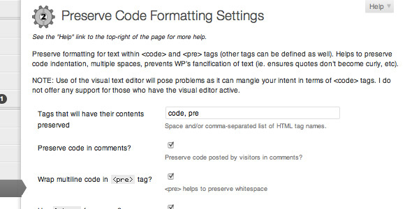 Preserve Code Formatting