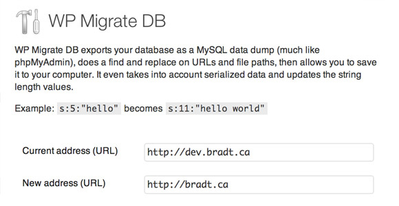 WP Migrate DB