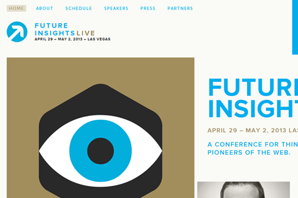 future insights conference website flat metro