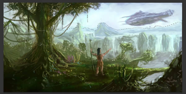 Use Photography to Create a Scenic Matte Painting From a Sketch in Photoshop