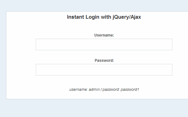 php codes instant login form tutorial