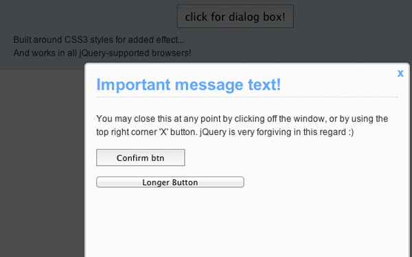 modal window howto tutorial jquery css3
