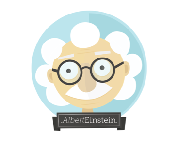 genius Albert Einstein illustration graphics