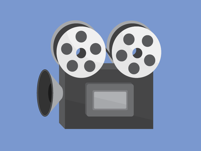 film camera illustration vector icons