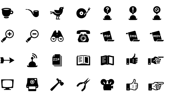 5. retro icons