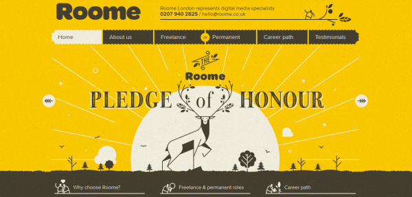 5. yellow based web design