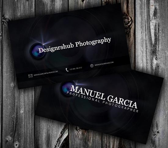 Free Business Card PSD Template for Photographers