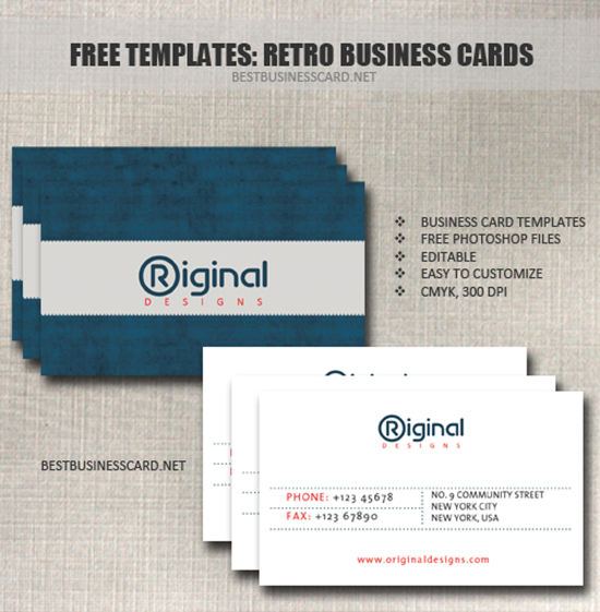 Retro Business Card Template