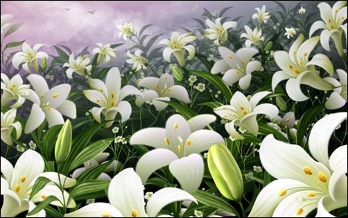 White-Lilies-easter-wallpaper