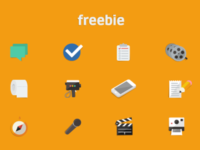 dribbble freebie vectors pack icon set