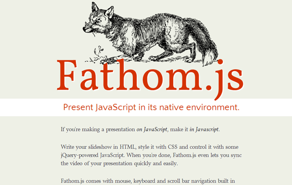 Fathom.js slideshow jquery plugin javascript open source
