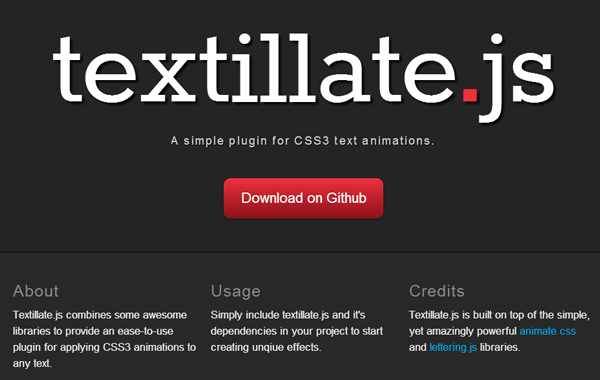 text animation effects jquery typography plugin