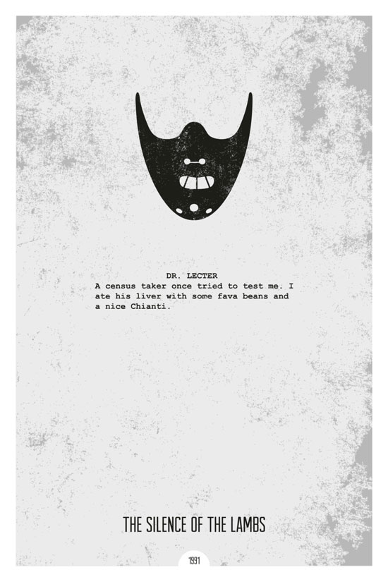 Silence of the lambs Movie Poster Quote