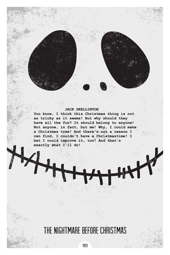 The nightmare before Christmas Movie Poster Quote