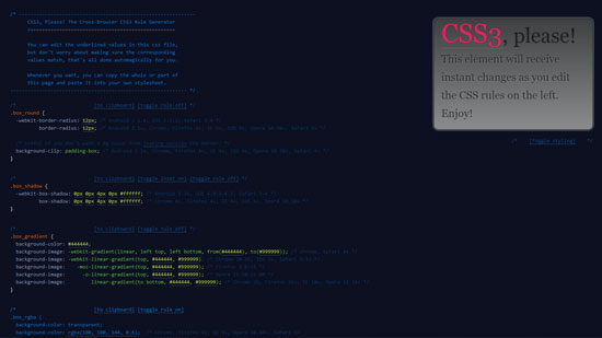 CSS3, Please!