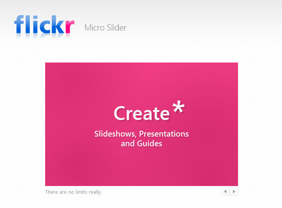 Making a Flickr-powered Slideshow