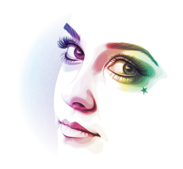 How to Create a Rainbow Colored Portrait From a Stock Image in Illustrator