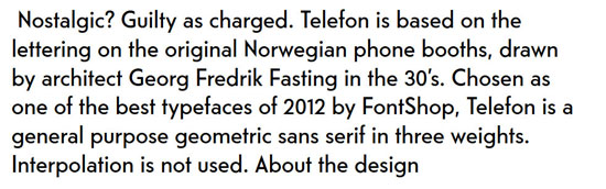 telefon Premium Font