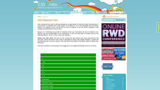 CSS3 Selectors Test