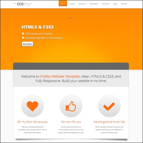 OHMY Business Website Template