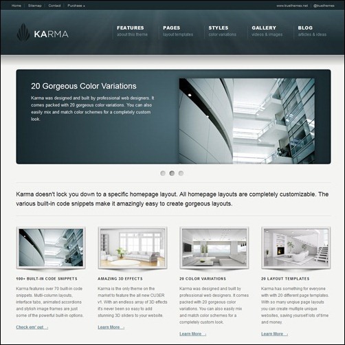 Karma business website template