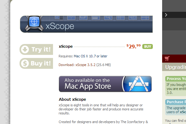 mac osx xscope website app coding IDE